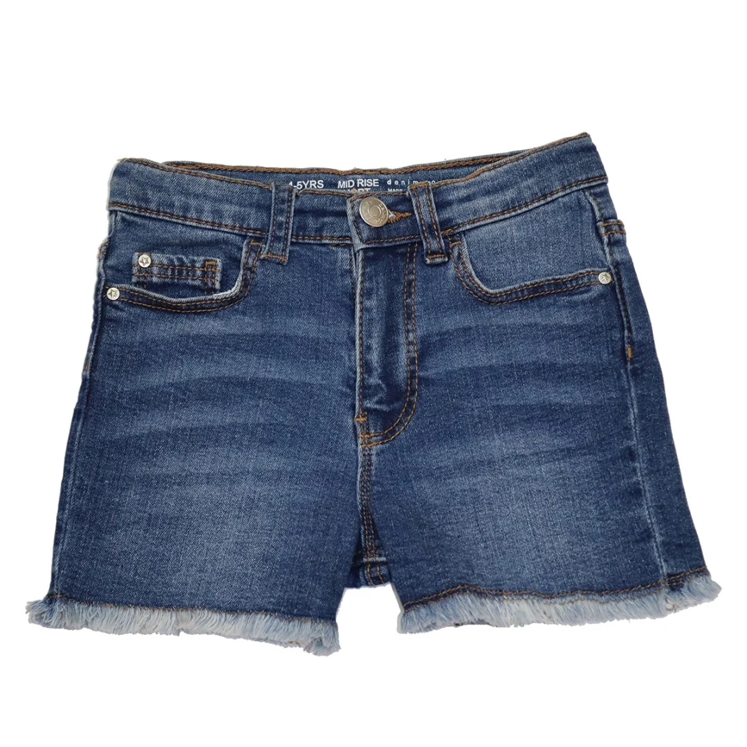 شلوارک جین سرمه ای دخترانه  DENIM CO