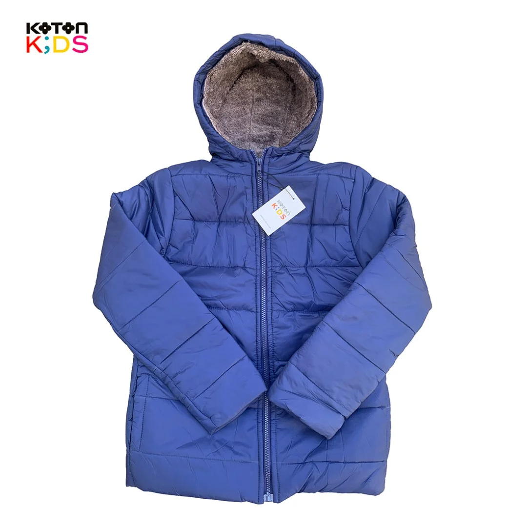 کاپشن داخل خز برند KOTON KIDS سرمه ای 2تا3سال