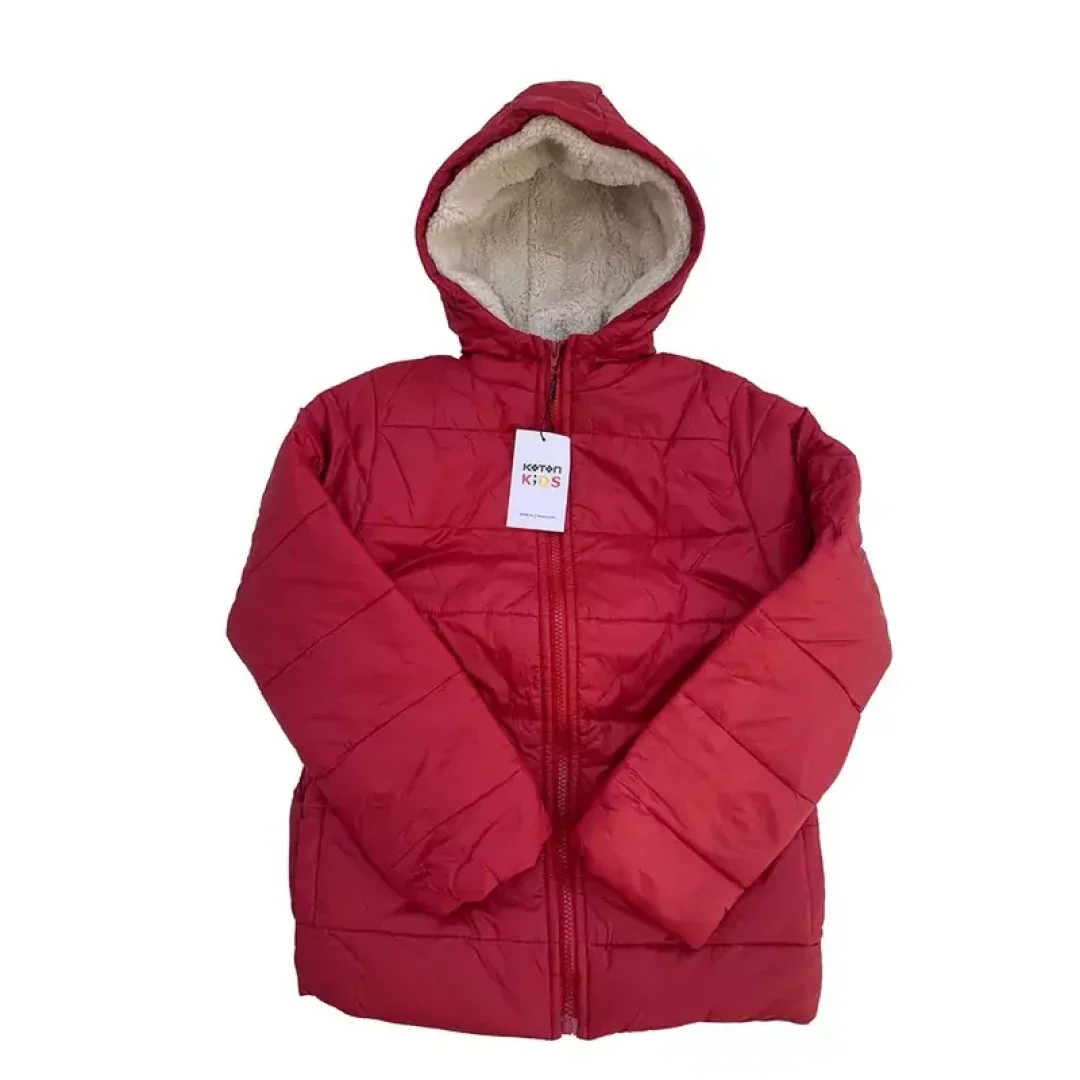 کاپشن داخل خز برند KOTON KIDS قرمز 2تا3 سال