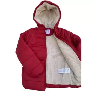 کاپشن داخل خز برند KOTON KIDS قرمز 2تا3 سال